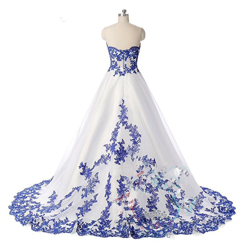 2018 New Cheap Stock Blue Evening Dresses Appliques Beaded Formal Prom Party Celebrity Gowns QC1152