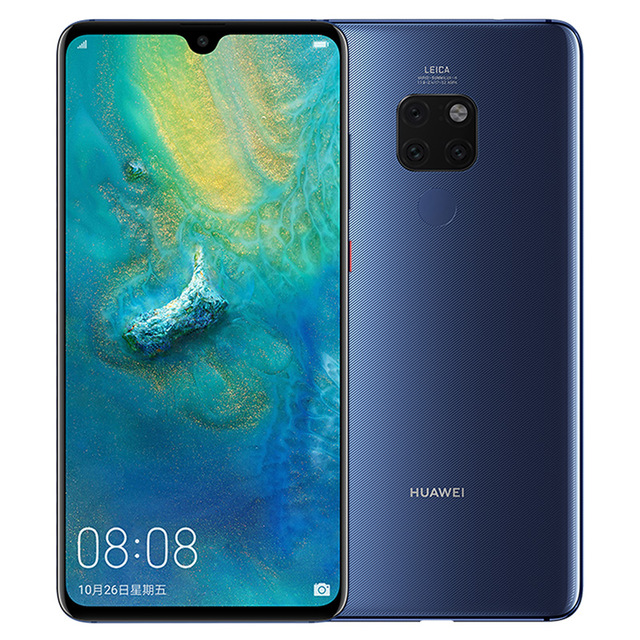 Original Huawei Mate 20 4G LTE Cell Phone 6GB RAM 64GB 128GB ROM Kirin 980 Octa Core HarmonyOS 6.53" Full Screen 24.0MP AI NFC 4000mAh Fingerprin