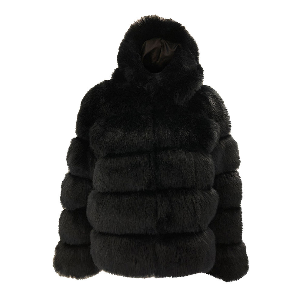 Plus size Women Mink Coats Winter Hooded New Faux Fur Warm Thick Outerwear Jacket women winter warm Coat