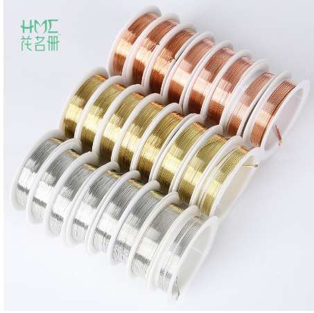 1 Roll 0.2/0.25/0.3/0.4/0.5/0.6/0.8/1mm Copper Wire Metal Cord Silver Gold Copper Craft Beads Rope Beading Wire Jewelry Findings
1 Roll 0.2/0.25/0.3/0.4/0.5/0.6/0.8/1mm Copper Wire Metal Cord Silver Gold Copper Craft Beads Rope Beading Wire Jewelry Findings