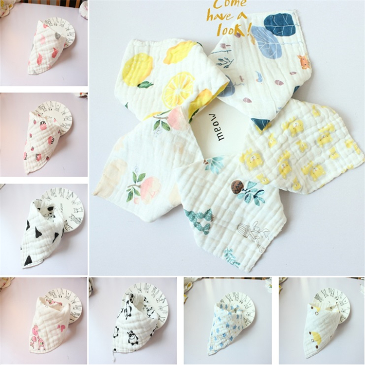 lovely baby bibs lunch Bibs/ Towel Saliva Baby Kids Infants 8 layers of gauze Burp Cloths T5I058