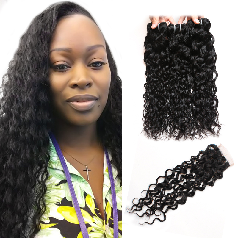 Ishow Group Purchase 8A Brazilian Human Hair Bundles With Closure Body Wave Straight 4*4 Lace Closure Water Loose for Women Girls All Ages Natural Black, Loose wave
Ishow Group Purchase 8A Brazilian Human Hair Bundles With Closure Body Wave Straight 4*4 Lace Closure Water Loose for Women Girls All Ages Natural Black, Loose wave
