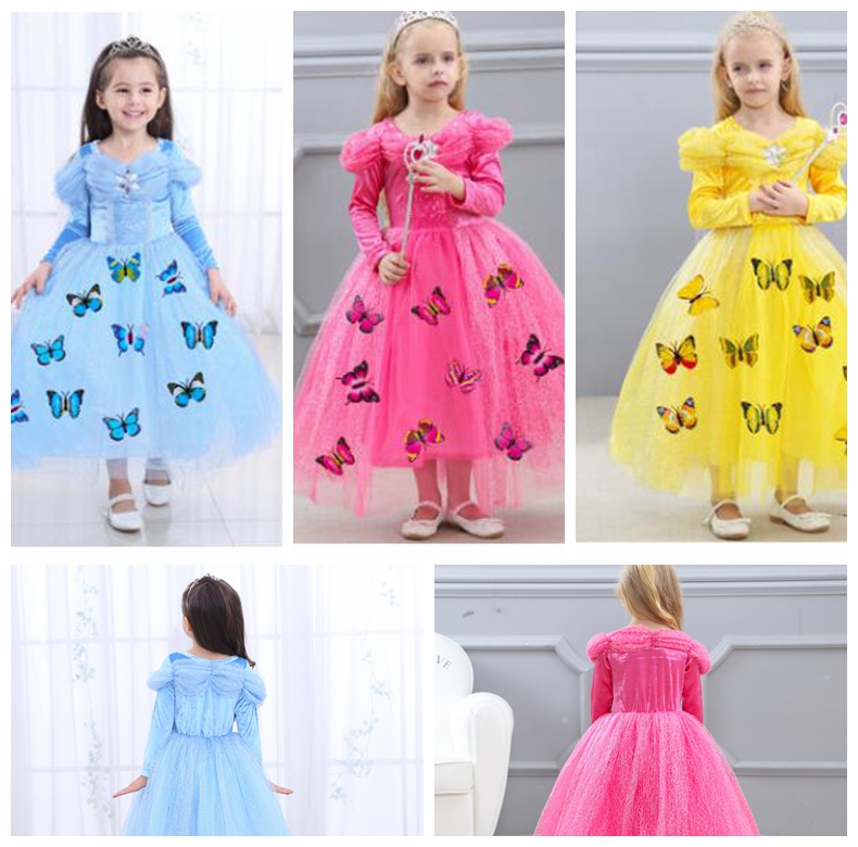 Kids carnival Girls dress Cosplay Princess dresses Puff Long sleeve Butterfly Party birthday wedding Princess dress KKA4038, As pic 
Kids carnival Girls dress Cosplay Princess dresses Puff Long sleeve Butterfly Party birthday wedding Princess dress KKA4038, As pic