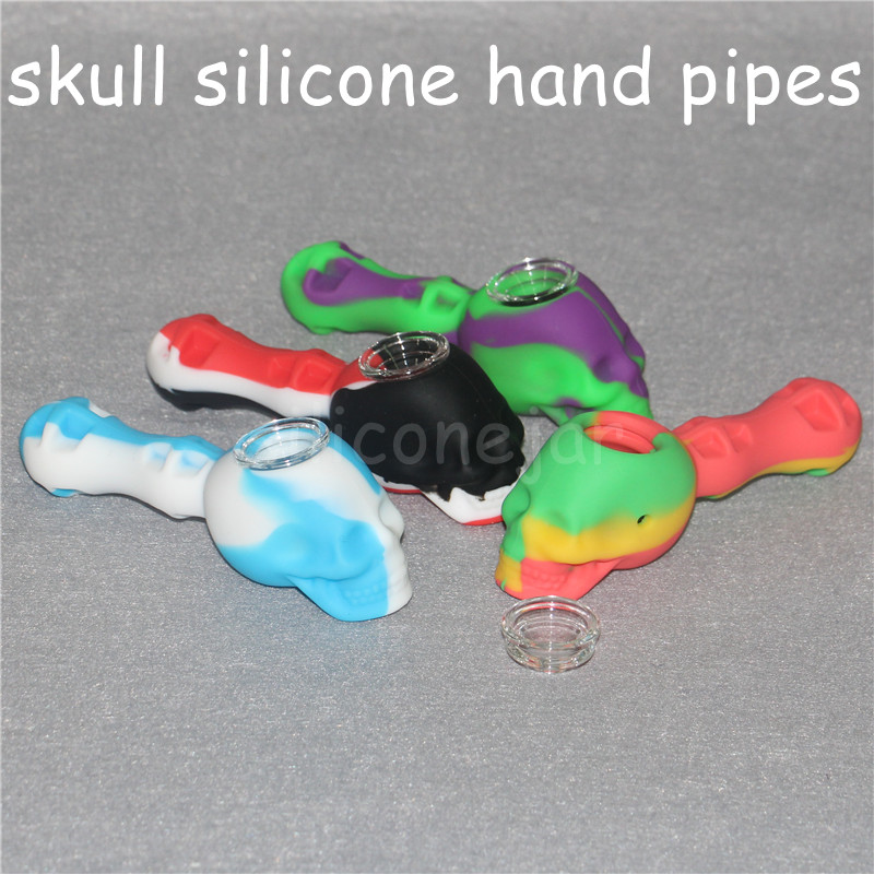 Silicone Bubbler Hand Pipe with Glass Bowl Food Grade Silicon Smoking Pocket Pipes Multi Purpose Oil Burner Tobacco HookahPipe
Silicone Bubbler Hand Pipe with Glass Bowl Food Grade Silicon Smoking Pocket Pipes Multi Purpose Oil Burner Tobacco HookahPipe