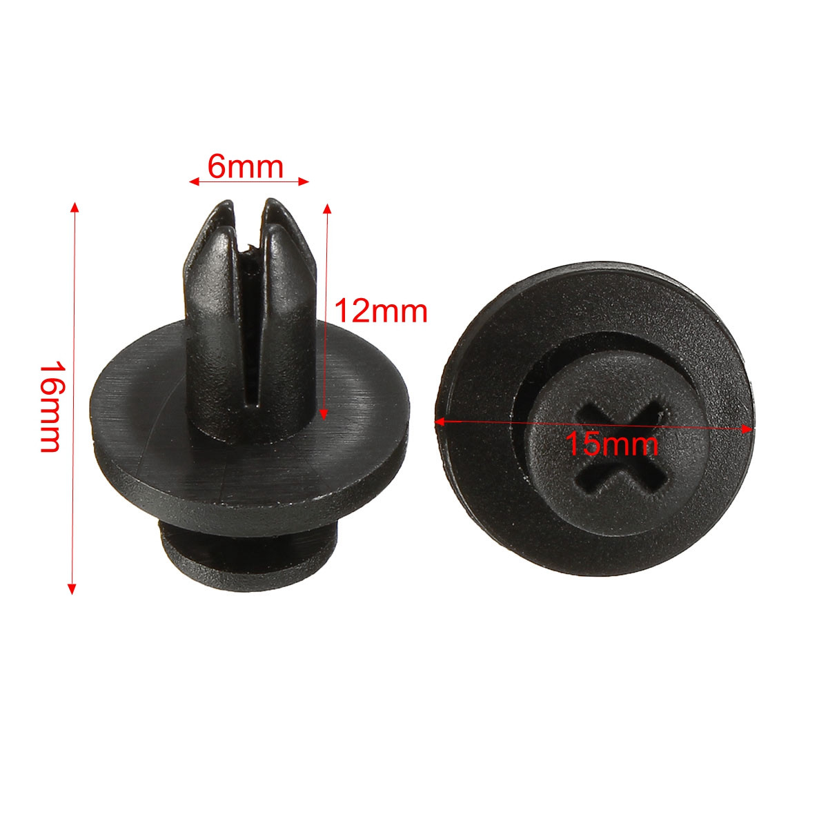 50Pcs Auto Bumper Fastener 6mm Hole Rivet Retainer Push Engine Cover Car Door Trim Panel Clip Fasteners
50Pcs Auto Bumper Fastener 6mm Hole Rivet Retainer Push Engine Cover Car Door Trim Panel Clip Fasteners