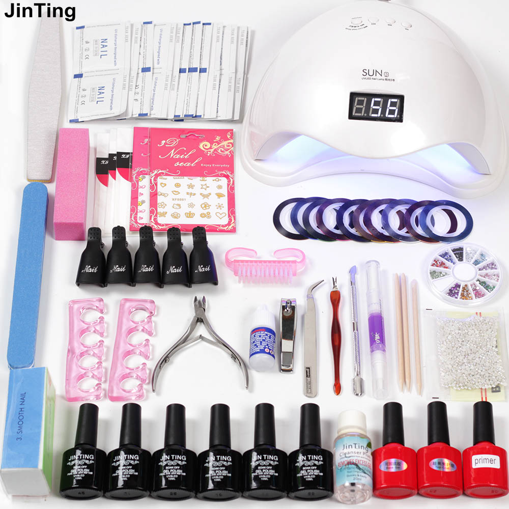 JinTing nail tool manicure set dryer lamp 6w/48w led lamp curing 6pcs nail polish base gel top coat primer lacquer for manicure, 6w lamp
JinTing nail tool manicure set dryer lamp 6w/48w led lamp curing 6pcs nail polish base gel top coat primer lacquer for manicure, 6w lamp