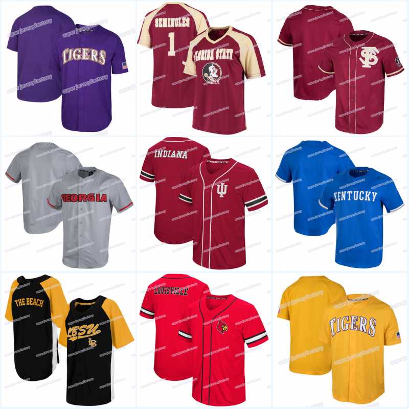 Men Florida State Seminoles Jersey Georgia Bulldogs Indiana Hoosiers Kentucky Wildcats Long Beach State Dugout Baseball Jerseys, Blue;black
Men Florida State Seminoles Jersey Georgia Bulldogs Indiana Hoosiers Kentucky Wildcats Long Beach State Dugout Baseball Jerseys, Blue;black