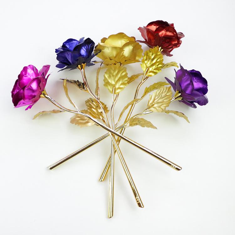 Romantic 24K Plating Golden Rose Flower Gold Foil Plated Artificial Wedding Festive Party Valentine Day Gift c251
Romantic 24K Plating Golden Rose Flower Gold Foil Plated Artificial Wedding Festive Party Valentine Day Gift c251