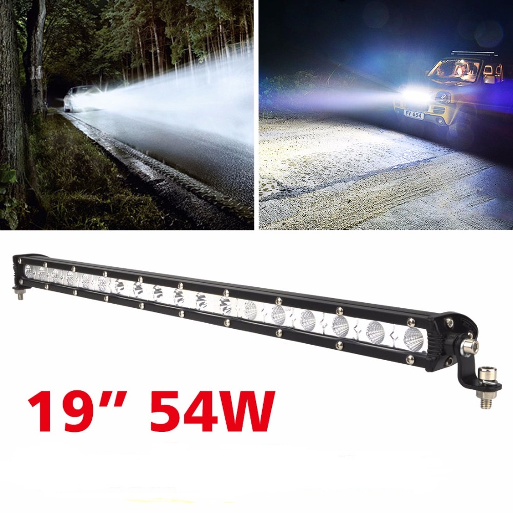 PAMPSEE 19INCH 54W 6000K Single LED Light Bar Offroad Led Work Lights Trucks Cars 4x4 SUV ATV Tractor Combo headlight bar for Tractors
PAMPSEE 19INCH 54W 6000K Single LED Light Bar Offroad Led Work Lights Trucks Cars 4x4 SUV ATV Tractor Combo headlight bar for Tractors