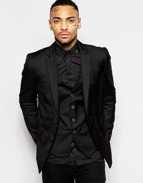 High Quality Two Button Black Groom Tuxedos Notch Lapel Groomsmen Best Man Suits Mens Wedding Suits (Jacket+Pants+Vest+Tie) NO:1167, Same as image
High Quality Two Button Black Groom Tuxedos Notch Lapel Groomsmen Best Man Suits Mens Wedding Suits (Jacket+Pants+Vest+Tie) NO:1167, Same as image