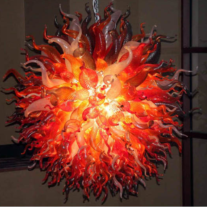 Lamps Creative Design Chandeliers Lights Fixtures Round Size Red White Hand Blown Glass Famous Home Art Decorative Shape Chandelier
Lamps Creative Design Chandeliers Lights Fixtures Round Size Red White Hand Blown Glass Famous Home Art Decorative Shape Chandelier