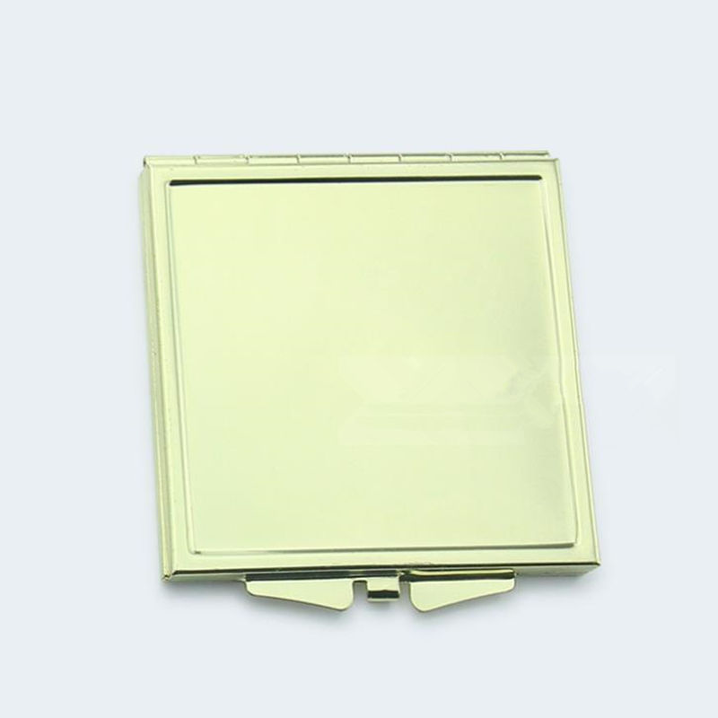 Square Compact mirror DIY Portable Metal cosmetic Foldable makeup mirror for gift fast shipping F1281