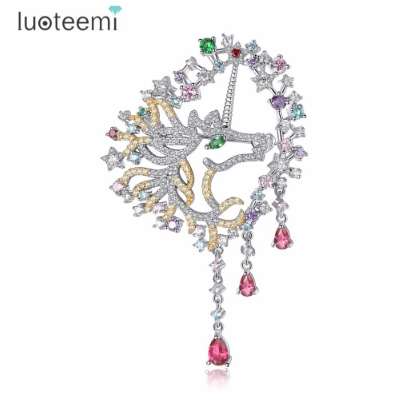 LUOTEEMI Silver Color Fashion Multi CZ Crystal Hollow Horse Design Wedding Bridal Brooch Pin For Women Xmas Decor
LUOTEEMI Silver Color Fashion Multi CZ Crystal Hollow Horse Design Wedding Bridal Brooch Pin For Women Xmas Decor