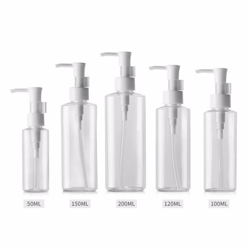 

50/100/120/150/200ml Cleansing oil bottle, plastic bottle, emulsion bottle transparent pump bottle fast shipping F707