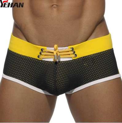 Bathing Suit Men Sexy Nylon Swimwear Patchwork Swim Trunks Low Rise Yellow Maillot Homme Board Shorts Mesh Drawstring
Bathing Suit Men Sexy Nylon Swimwear Patchwork Swim Trunks Low Rise Yellow Maillot Homme Board Shorts Mesh Drawstring