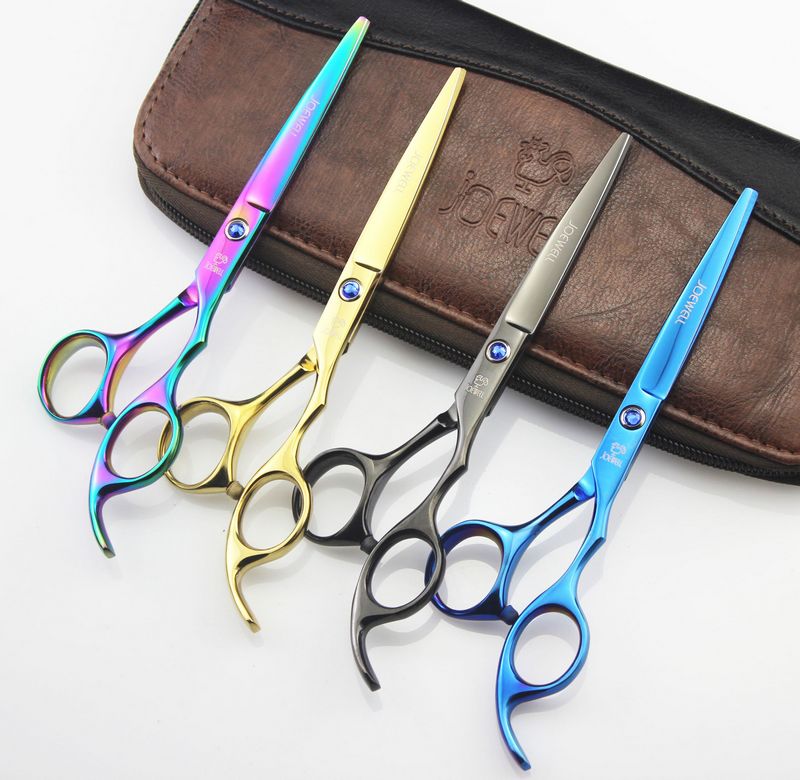5.5 inch/6.0 inch 4 colros hair cutting / thinning scissors blue/balck /rainbow/gold free shipping