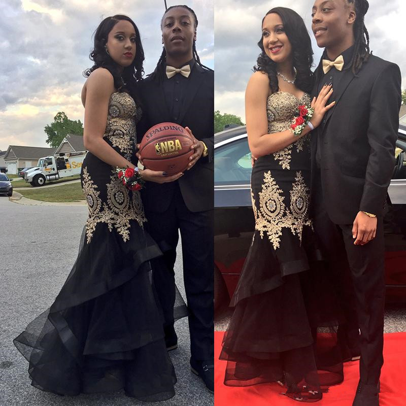 2019 Black Mermaid Prom Dresses Long With Gold Lace Appliques Beads Sweetheart Ruffles Floor Length Plus Size Party Gowns Evening Wear, Pink
2019 Black Mermaid Prom Dresses Long With Gold Lace Appliques Beads Sweetheart Ruffles Floor Length Plus Size Party Gowns Evening Wear, Pink