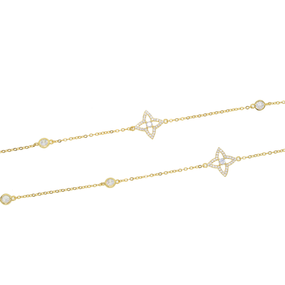 95+5cm long cz station chain necklace women ladies sexy jewelry CZ statement sweater chain fashion elegance multi layer necklaces