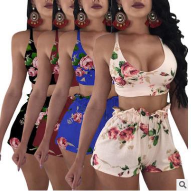 Women Sports Suit Tracksuit Floral Printing Vest Tops + Shorts Plus Size Women Clothing Two Piece Outfits Sexy Women Summer Jogging Suit, Green
Women Sports Suit Tracksuit Floral Printing Vest Tops + Shorts Plus Size Women Clothing Two Piece Outfits Sexy Women Summer Jogging Suit, Green