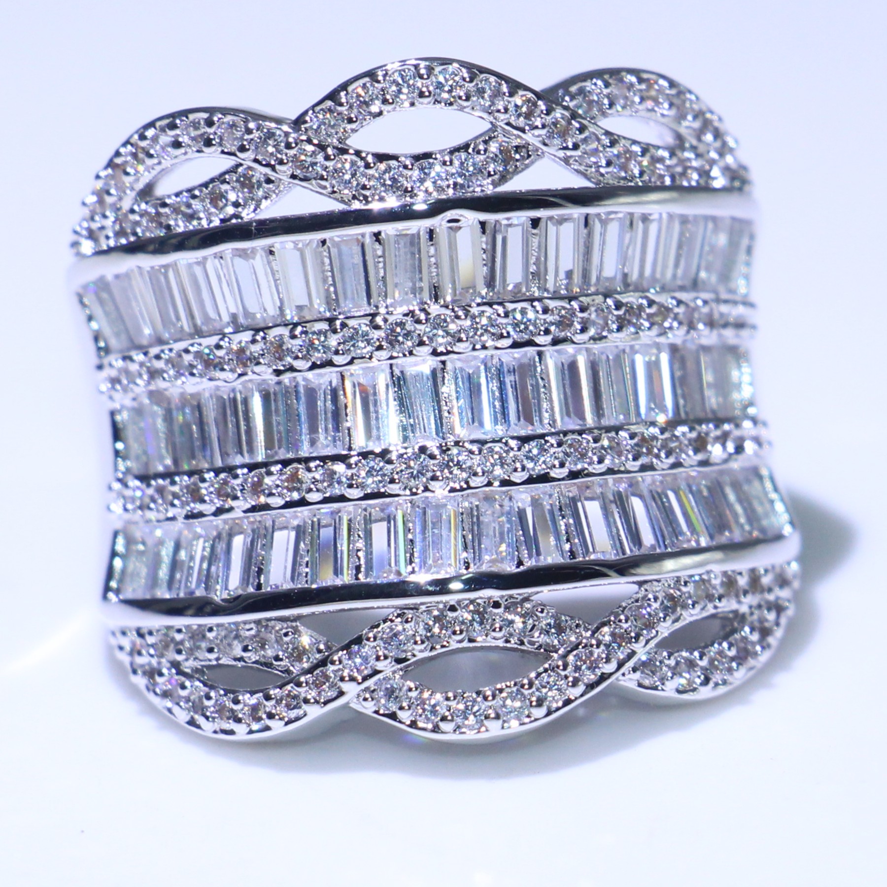 Sterling Sier Stackable CZ Dia Rings for Women Free shipping