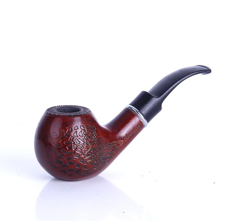 Hand carving of men's high end air pipe tobacco pipe