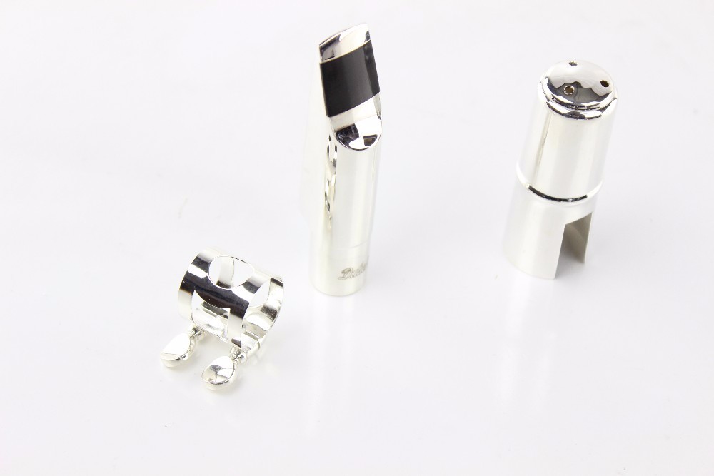 Dukoff Soprano Metal Sax Mouthpiece Gold and Silver Size 5~9 Soprano Saxophone B Tone Mouthpiece Brass Instruments