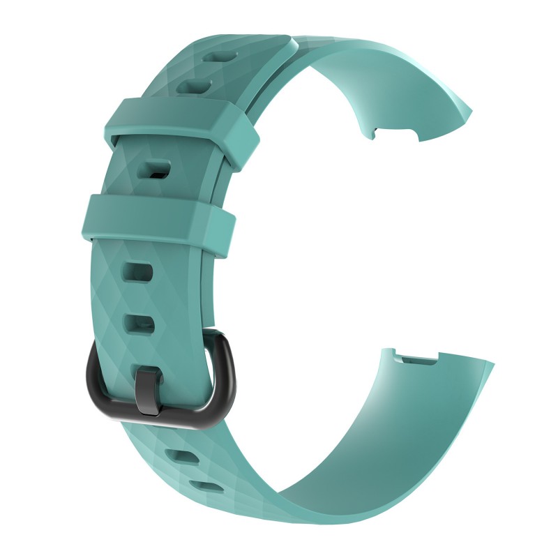 Silicone for Fitbit Charge 3 Smart Bracelet Replacement Band Women Men Sport Watch Strap With Metal Buckle free shipping