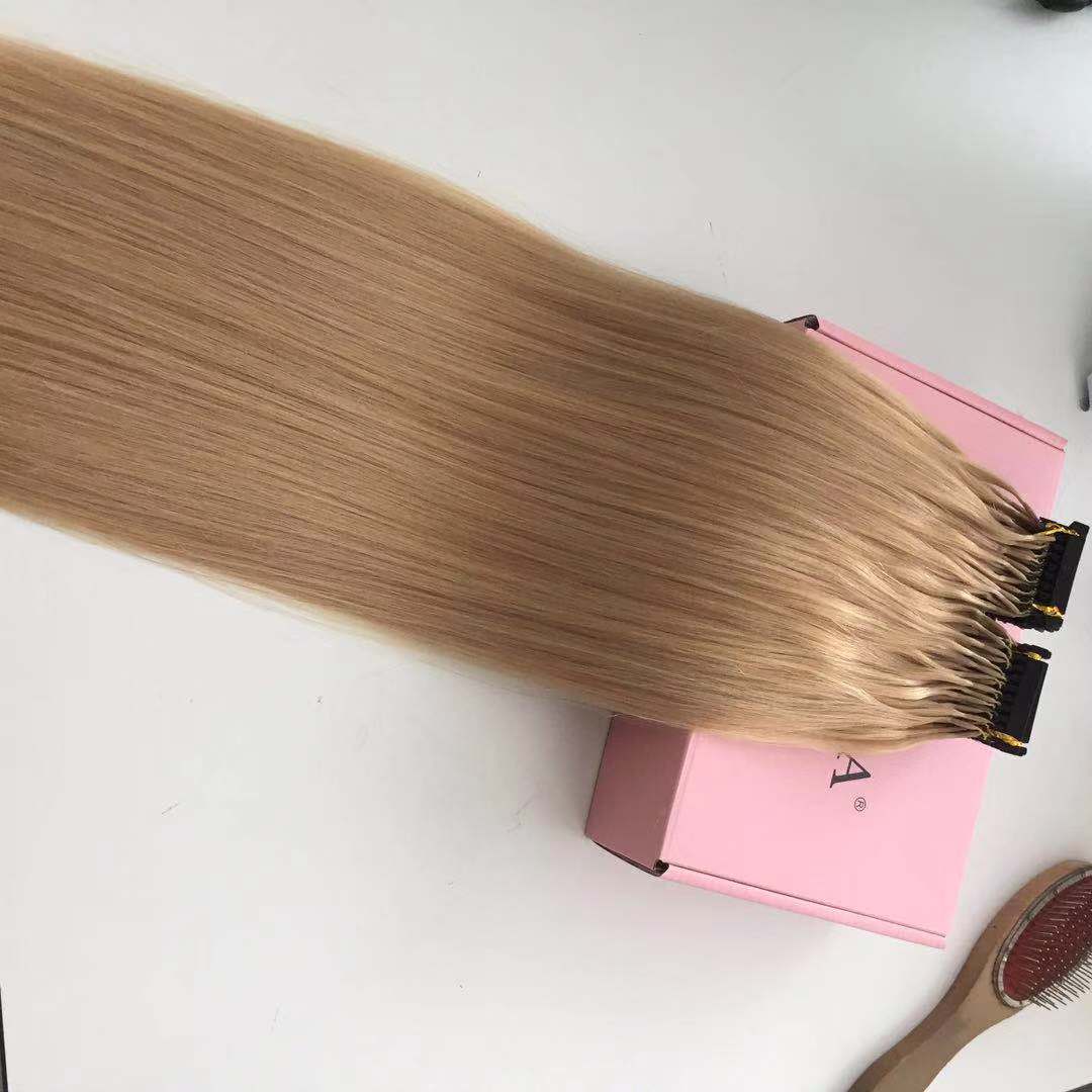 Customized Color Available 6D Human Hair Extensions 9A Black Blonde Brown Ombre Highlight 100Strands 100gram/set Can Be Styled With Iron