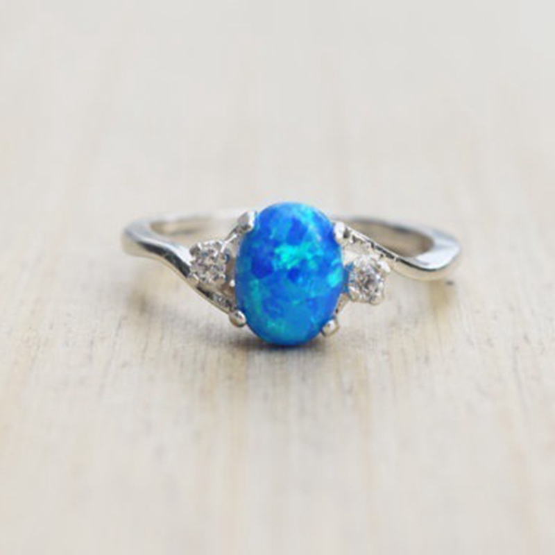 Simple Fashion Classic Trendy Colorful Big Oval Egg Shape Blue Fire Opal Ring Cubic Zircon Engagement Wedding Rings for Women
Simple Fashion Classic Trendy Colorful Big Oval Egg Shape Blue Fire Opal Ring Cubic Zircon Engagement Wedding Rings for Women