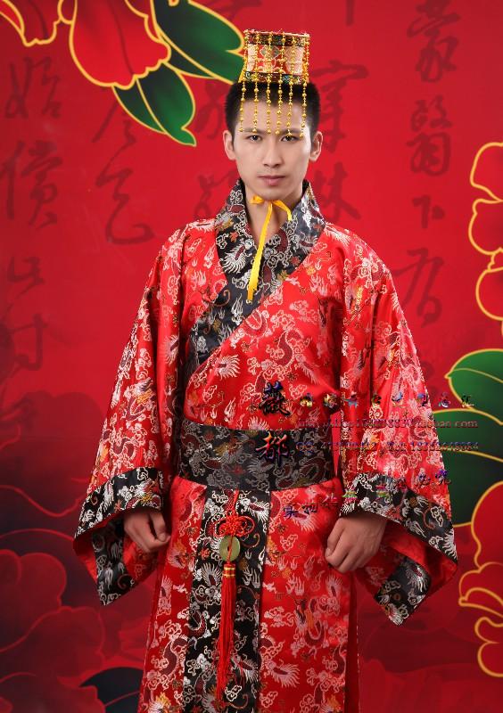 Ancient costume chinese Emperor's costume clothes hanfu men's clothing hanfu Tang Suit Hanfu Stage Show danza folclorica china