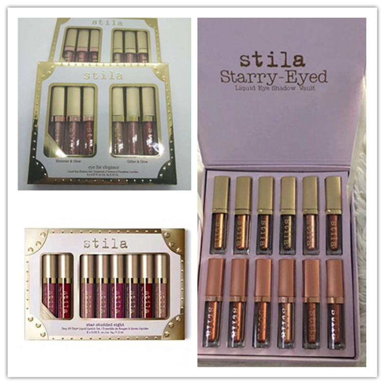 Hot makeup Stila Collection Star-studded Eight lipstick set Shimmer Glow for Eye Starry-Eyed Liquid Eyeshadow High quality By Epacket
Hot makeup Stila Collection Star-studded Eight lipstick set Shimmer Glow for Eye Starry-Eyed Liquid Eyeshadow High quality By Epacket