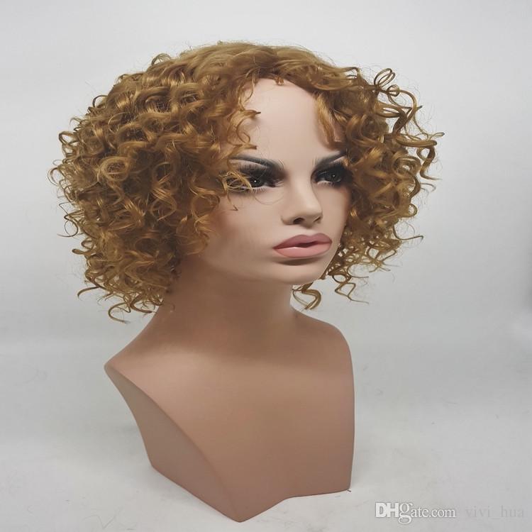 HWG1239 Short Curly Hair Handmade Lady Wig Elegant Lady New Afro Kinky Curly Hair Wave Volume Hair 100% Heat Synthic High Quality Wigs, Blonde
HWG1239 Short Curly Hair Handmade Lady Wig Elegant Lady New Afro Kinky Curly Hair Wave Volume Hair 100% Heat Synthic High Quality Wigs, Blonde