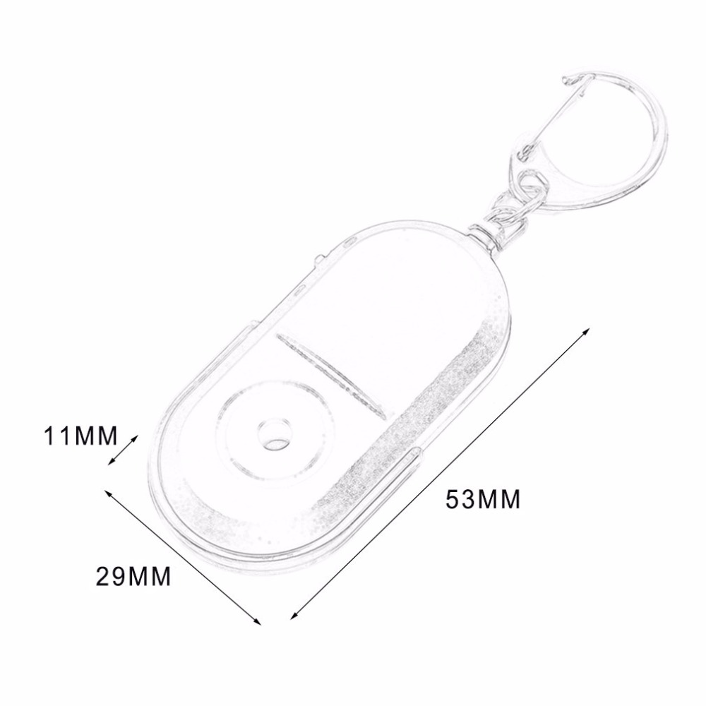 CKC 1pc Portable Size Old People Anti-Lost Alarm High quality Wireless Useful Whistle Sound LED Light Locator Key Finder Keychain