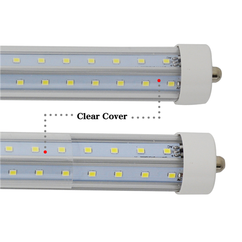 X50PCS T8 V-Shaped 4ft 5ft 6ft 8ft T8 Tubes Lights Cooler Door Led Tubes Single Pin FA8 28W 32W 45W 65W Cold White AC 85-265V+CE rohs UL