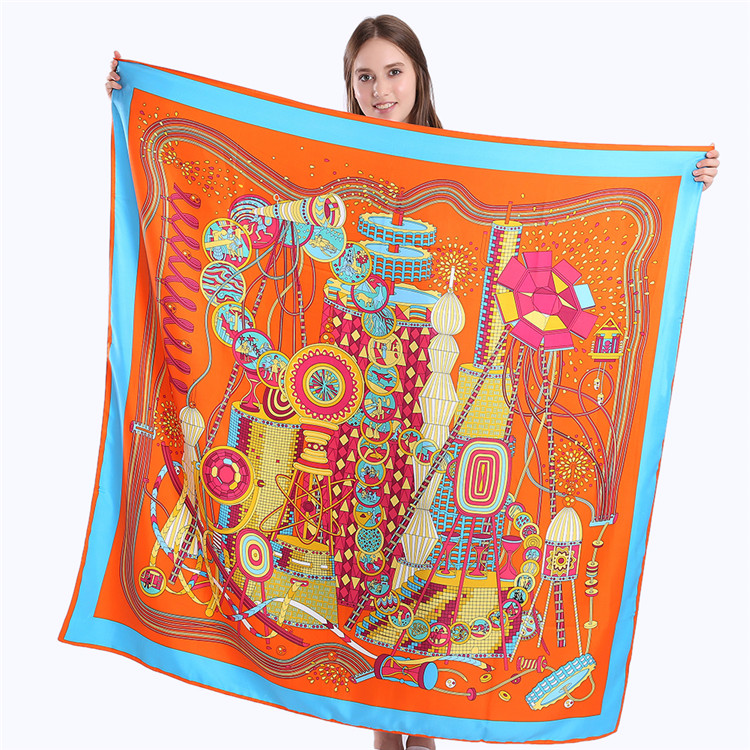 New Twill Silk Scarf Women Dream Works Print Square Scarves Fashion Wrap Female Foulard Large Hijab Shawl Neckerchief 130*130CM
New Twill Silk Scarf Women Dream Works Print Square Scarves Fashion Wrap Female Foulard Large Hijab Shawl Neckerchief 130*130CM
