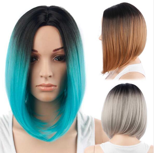 New Fashion Women's Short BOB Ombre Hair Natural Straight high temperature Hair Burgundy wigs Women's Synthetic wig
New Fashion Women's Short BOB Ombre Hair Natural Straight high temperature Hair Burgundy wigs Women's Synthetic wig