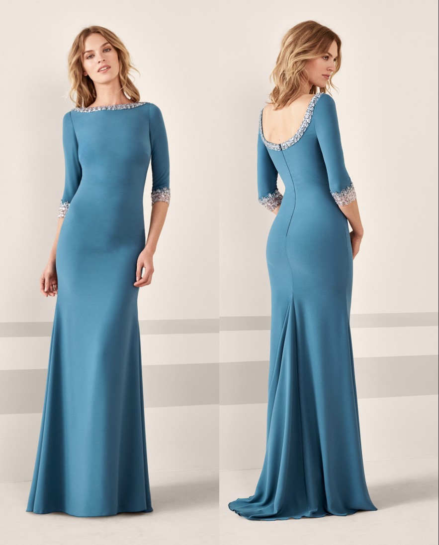 Turquoise Mother of the Bride Dresses Long Sleeves Appliqued Beaded Long Evening Mother Dress Custom Made
Turquoise Mother of the Bride Dresses Long Sleeves Appliqued Beaded Long Evening Mother Dress Custom Made