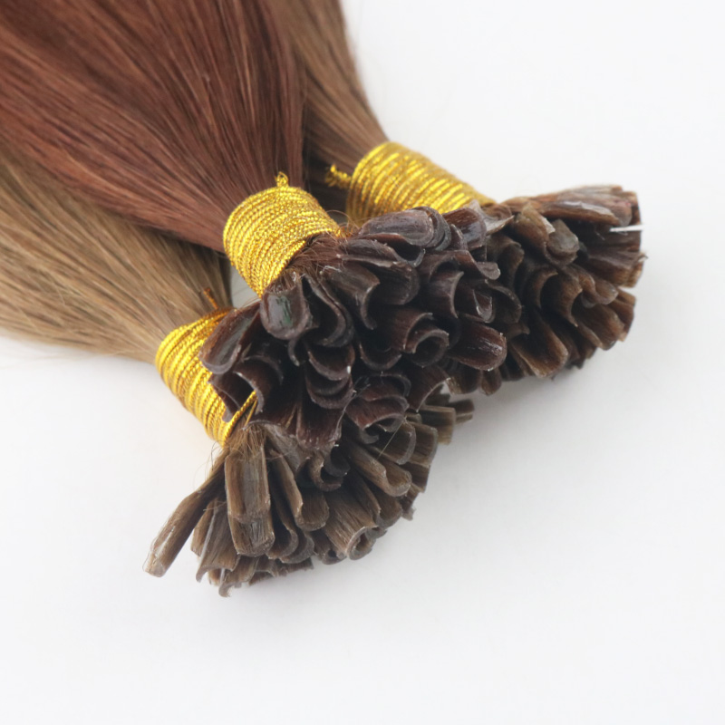 Pure Color 14-30"100Strands 100/set Pre-bonded Remy Human Hair Extension Keratin Nail U tip Hair Extensions