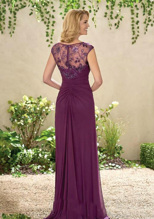 Elegant Long Sheath Mother of the Bride Dresses Zipper Back Formal Godmother Evening Wedding Guests Dress Custom Made Bridesmaid Dresses