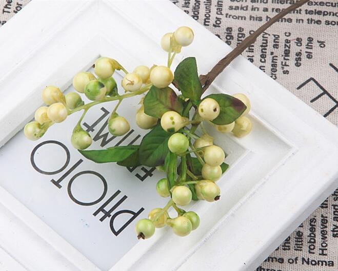 Artificial Christmas Berries Simulation Fruit Berry Flower Branch Foam Fruits Christmas Decorative Wedding Home Party DIY Decor