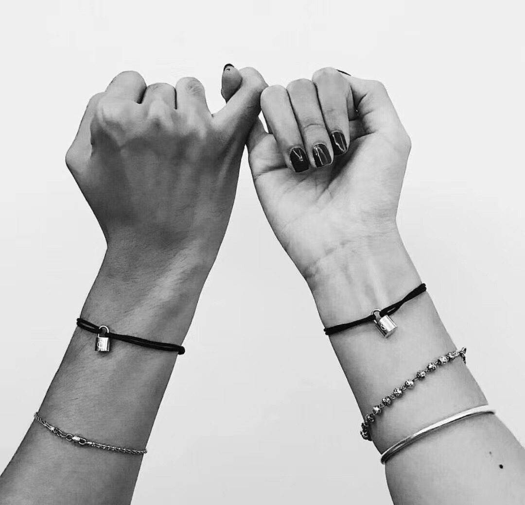 silver lock Bracelet Charm Titanium Stainless Steel many colors rope jewelry drop shipping
silver lock Bracelet Charm Titanium Stainless Steel many colors rope jewelry drop shipping