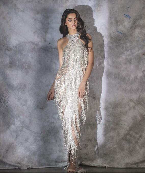 Evening dress Yousef aljasmi Kim kardashian Halter Beaded Tassels Pencil dress Special Almoda gianninaazar ZuhLair murad Ziadnakad, Same with picture
Evening dress Yousef aljasmi Kim kardashian Halter Beaded Tassels Pencil dress Special Almoda gianninaazar ZuhLair murad Ziadnakad, Same with picture