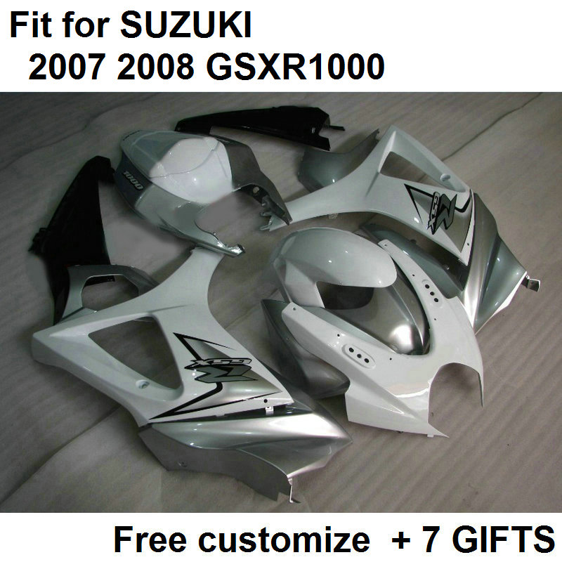 7 Gifts motorcycle fairings for SUZUKI 2007 2008 GSX-R1000 07 08 GSX-R1000 K7 GSXR1000 GSX R1000 white silver Corona ABS fairing NN56, Multi-color
7 Gifts motorcycle fairings for SUZUKI 2007 2008 GSX-R1000 07 08 GSX-R1000 K7 GSXR1000 GSX R1000 white silver Corona ABS fairing NN56, Multi-color