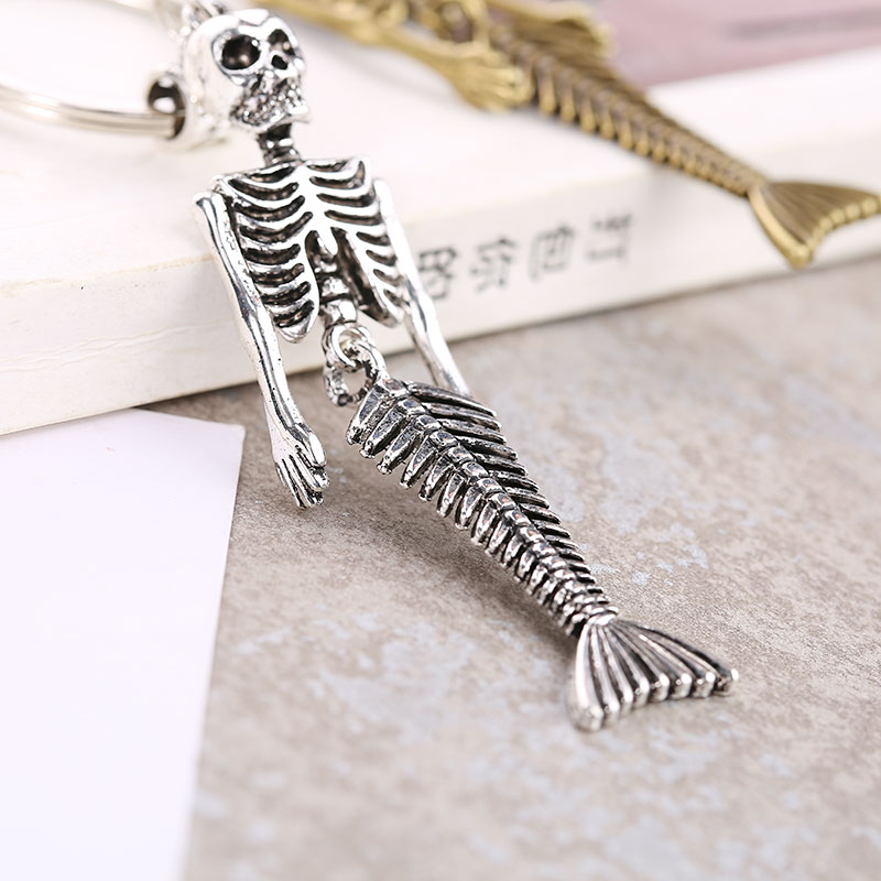 Punk Skull Mermaid Keychain alloy skull key chain Metal Mermaid Keychain Fashion Accessories Classic Design Mermaid Keyrings
Punk Skull Mermaid Keychain alloy skull key chain Metal Mermaid Keychain Fashion Accessories Classic Design Mermaid Keyrings