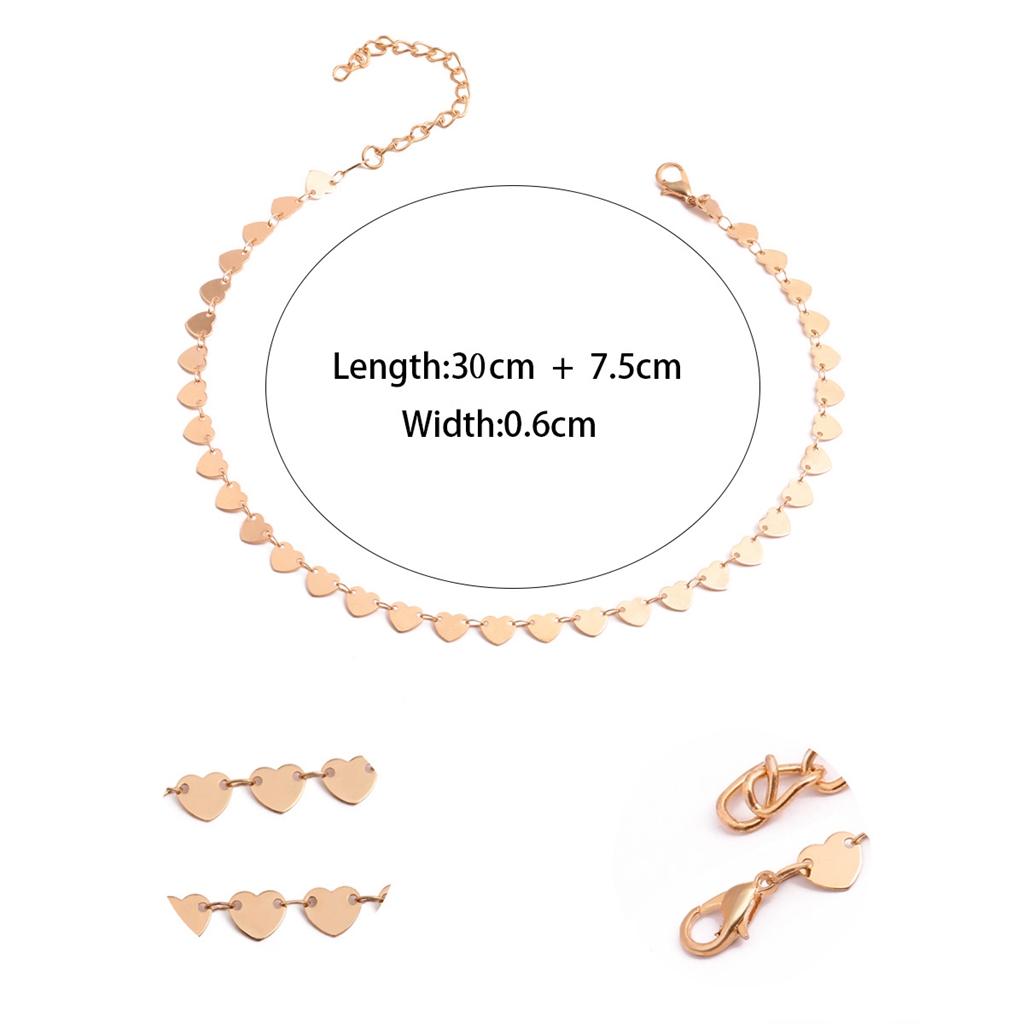 10pc/set Chain Choker Necklace for Women Grils Lucky Star Pendant Necklace