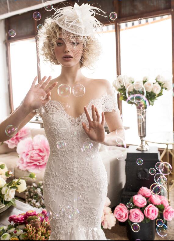 2019 Mermaid Wedding Dresses Summer Off The Shoulder Full Lace Sweep Train Sexy Backless Boho Wedding Dress Bohemian Plus Size Bridal Gowns