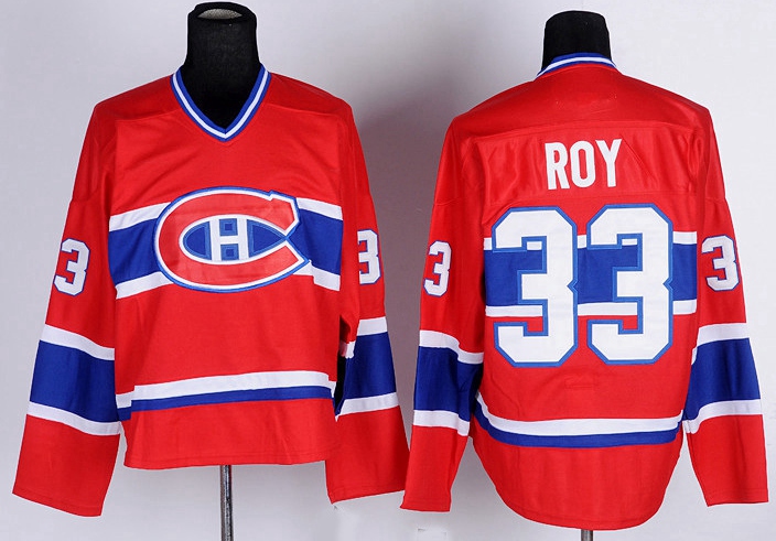 Vintage Patrick Roy Montreal Canadiens Hockey Jerseys 1893-1993 Coupe Stanley Cup Champions 100th 33 Patrick Roy Stitched Hockey Shirts, V red
Vintage Patrick Roy Montreal Canadiens Hockey Jerseys 1893-1993 Coupe Stanley Cup Champions 100th 33 Patrick Roy Stitched Hockey Shirts, V red