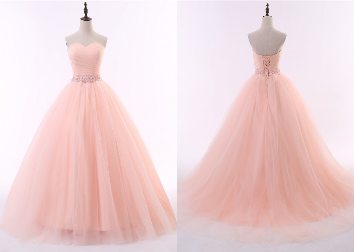 Elegant Peach Ball Gown Evening Dress Long Sweetheart Pleated Organza Beaded Crystal Ribbon Corset Back Cheap Prom Formal Dresses Gowns, Green
Elegant Peach Ball Gown Evening Dress Long Sweetheart Pleated Organza Beaded Crystal Ribbon Corset Back Cheap Prom Formal Dresses Gowns, Green