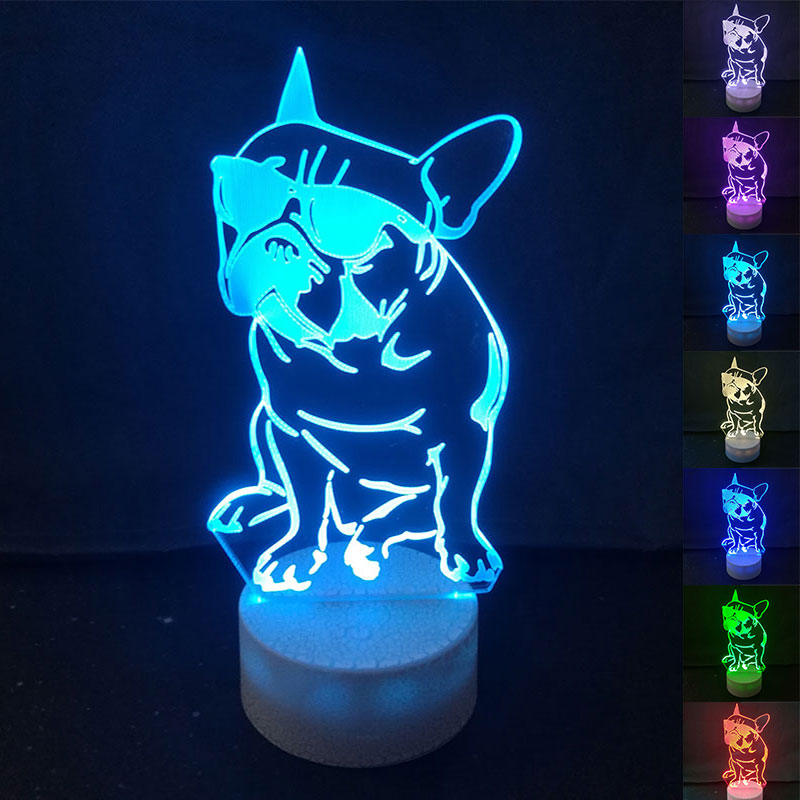 cut dog shape 3d visual led night light anime table lamp for kids bedroom lightting decor gift
cut dog shape 3d visual led night light anime table lamp for kids bedroom lightting decor gift
