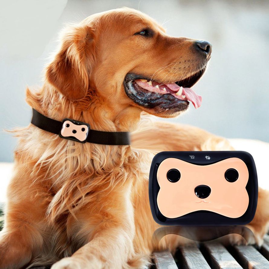 Mini Waterproof Dog GPS Tracker D69 for Cats Pets with Collar Original Box 4 Frequency GPRS GPS+LBS Location Free APP Free Shipping